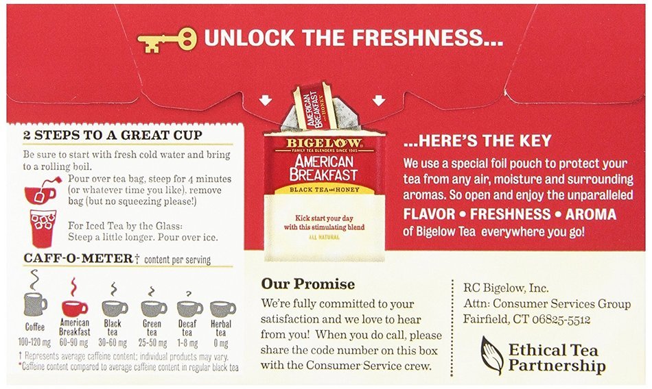 Bigelow American Breakfast Black Tea, 20 Count (Pack of 6) N10