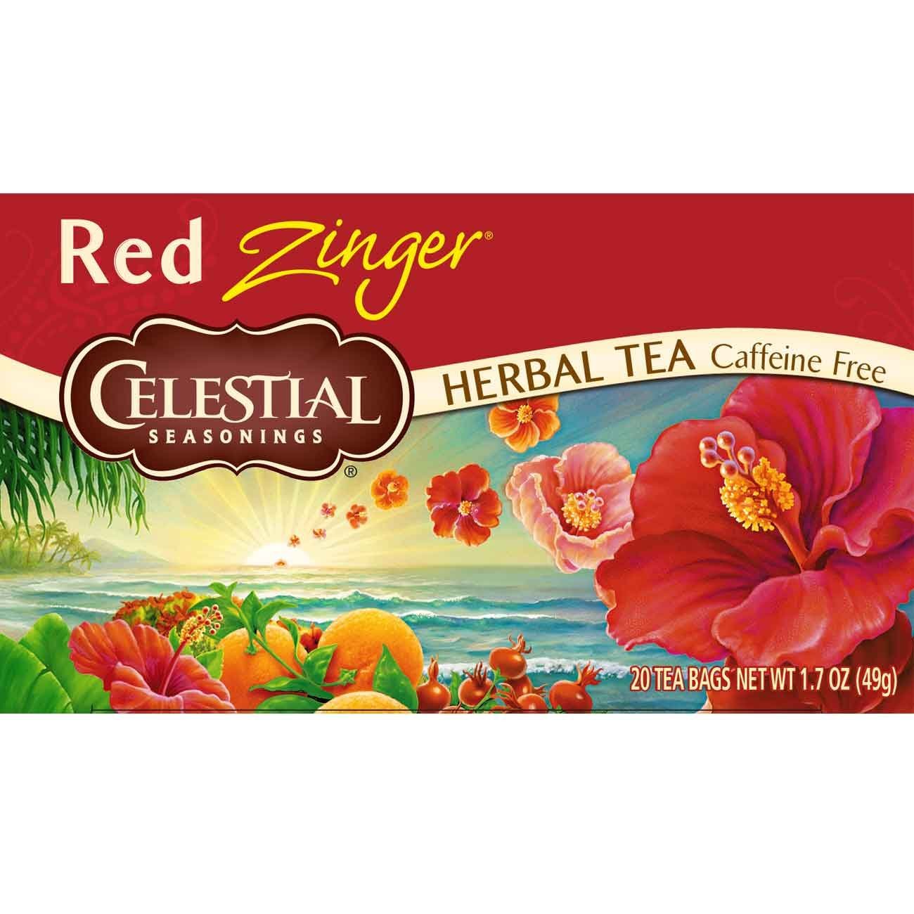 Celestial Seasonings Wild Berry Zinger Herbal Tea, 20 Count (Pack of 6