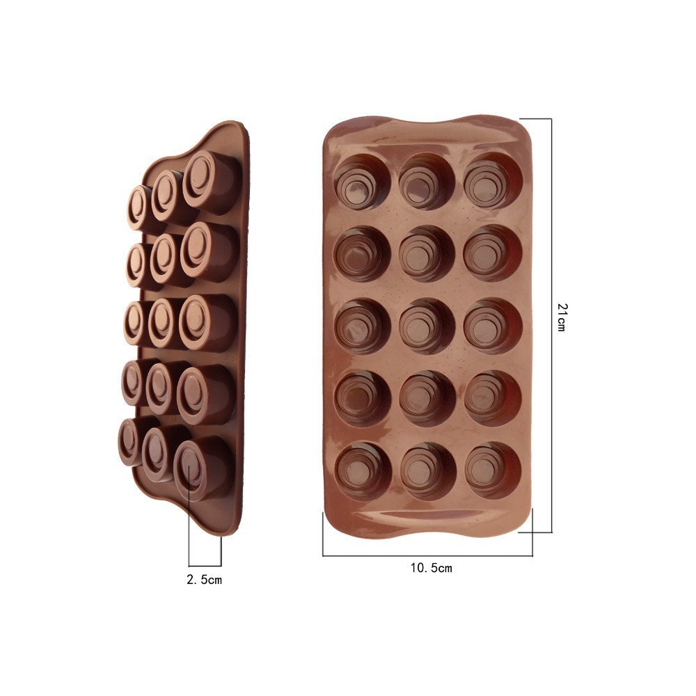 Circle Shape Chocolate Silicone Mold Baking Cake Decoration Mould free ...