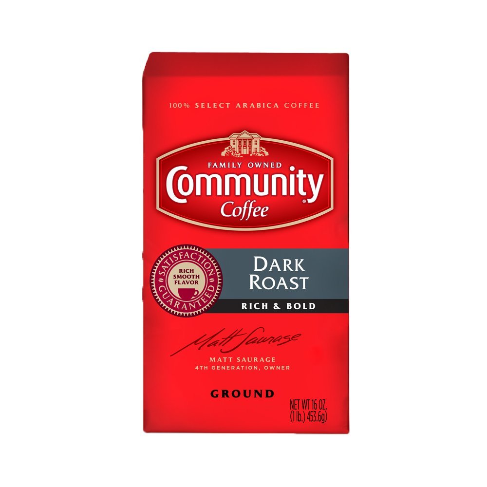 Community Coffee Premium Ground Coffee and Chicory, 16 Ounce (Pack of 10) N6 free image download