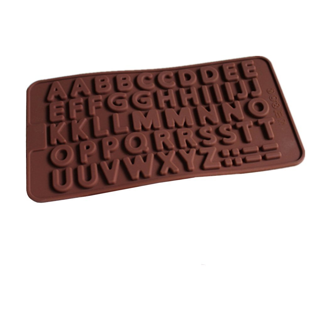 FinalZ D077 48-Cavity Alphabet Silicone Cake Baking Mold Cake Pan ...