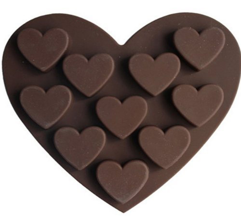 Сердечки из шоколада