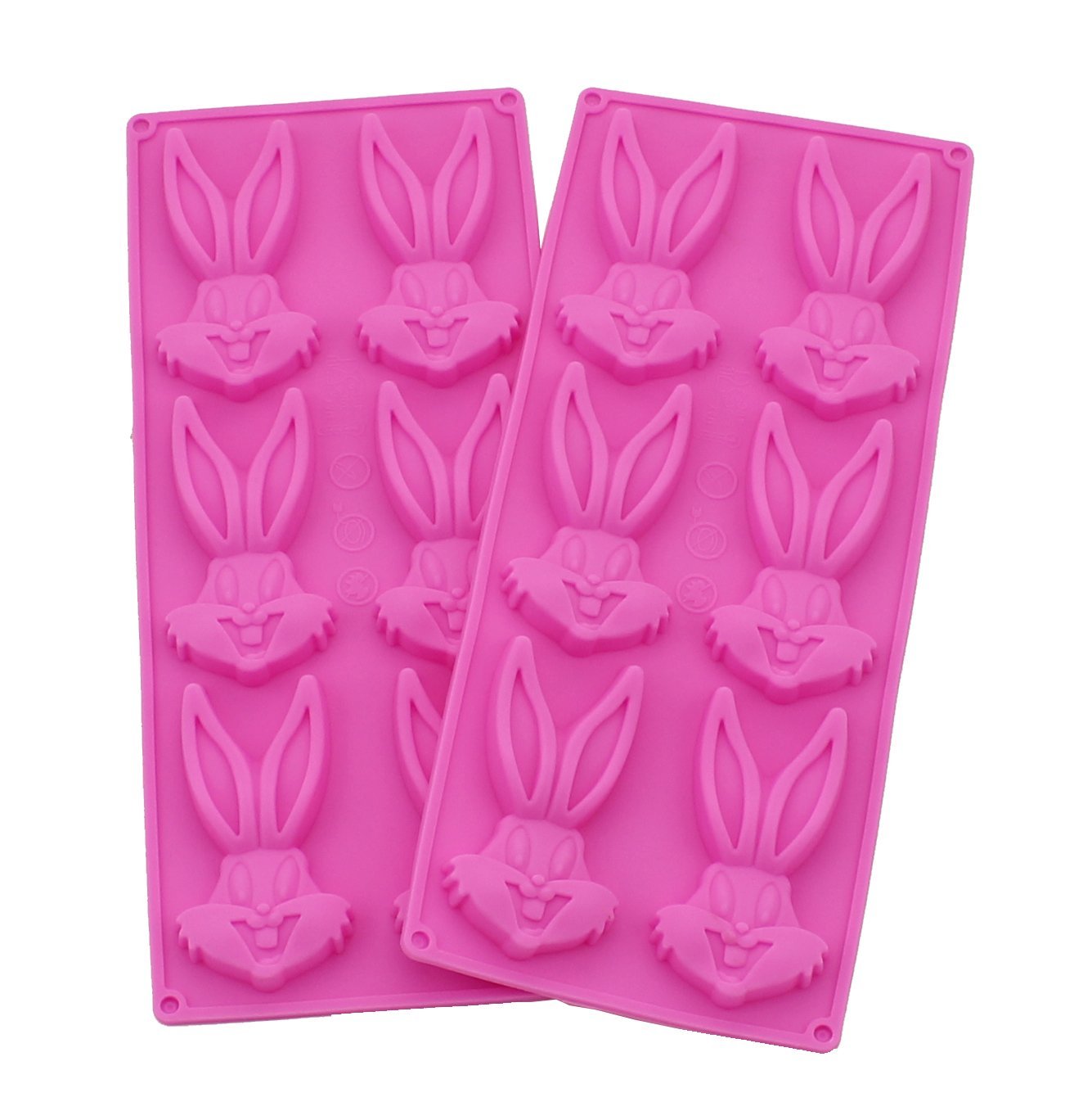 Anfimu Non-stick Silicone Pink Rabbit Animal Chocolate Candy Making ...
