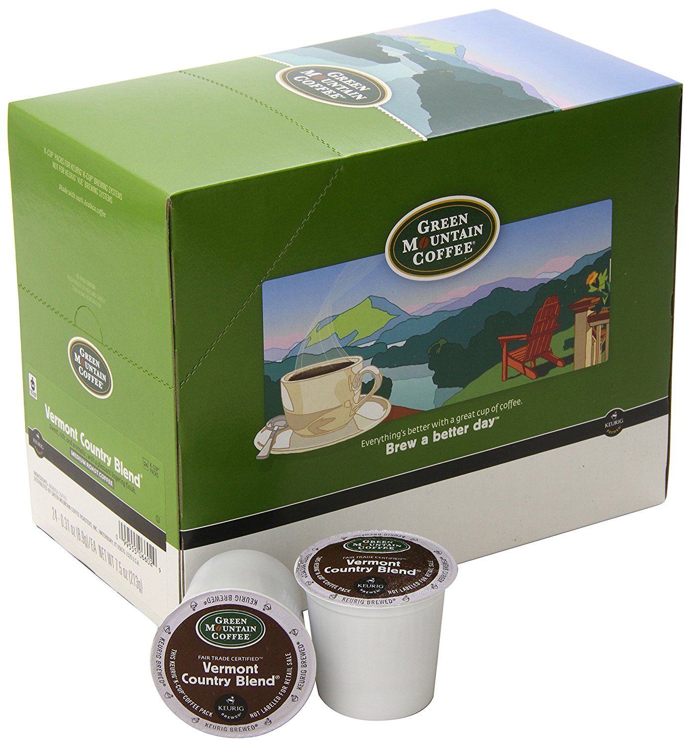 Green Mountain Coffee Vermont Country Blend, KCup Portion Pack for