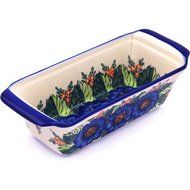 Polmedia Polish Pottery 13-inch Stoneware Rectangular Baker H7816G Hand Painted from Cer-Maz in Boleslawiec Poland...
