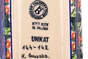 Polmedia Polish Pottery 13-inch Stoneware Rectangular Baker H7816G Hand Painted from Cer-Maz in Boleslawiec Poland... N5