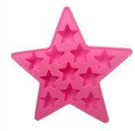 11Cup pentagram Silicone Muffin &amp; Cupcake Baking Pans,, Non-Stick, Easy To Clean, Oven / Microwave / Dishwasher... N4