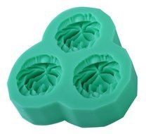 niceeshop(TM) 3 Cavity Flower Shape Decorating Party Silicone Cake Mold Fondant Baking Mold,Random Color N4