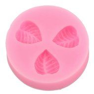 niceeshop(TM) 3 Cavity Flower Shape Decorating Party Silicone Cake Mold Fondant Baking Mold,Random Color N5