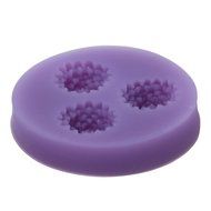 niceeshop(TM) 3 Cavity Flower Shape Decorating Party Silicone Cake Mold Fondant Baking Mold,Random Color N15