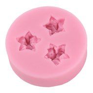 niceeshop(TM) 3 Cavity Flower Shape Decorating Party Silicone Cake Mold Fondant Baking Mold,Random Color N20