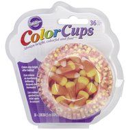 Wilton Clearcup Baking Cups, Standard, Photo Candy Corn, 36 Per Package