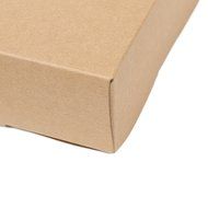 Set of 50PCS Large Kraft Sandwich Holder with Clear Display N4