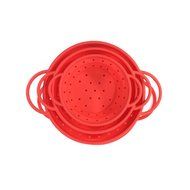 Silicone Collapsible Colanders Strainer Set (Red) #L #M #S N4