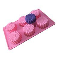 Allforhome(TM) 6 Cavities Windmill Silicone Cake Baking Mold Cake Pan Muffin Cups Handmade Soap Moulds Biscuit...