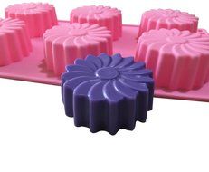Allforhome(TM) 6 Cavities Windmill Silicone Cake Baking Mold Cake Pan Muffin Cups Handmade Soap Moulds Biscuit... N2