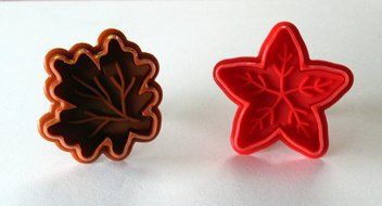 R&amp;M Autumn Christmas Plunger Cutters, Set of 2 N2