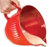 2 Qt. Red/Orange Melamine Batter Bowl