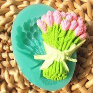 Rose Bouquet Fondant Cake Mold Silicone Chocolate Mould