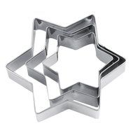 Hot 12pcs Stainless Steel Cookie Biscuit DIY Mold Star Heart Cutter Baking Mould New N2