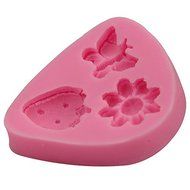 Mr.S Shop 3D Flowers Butterfly Strawberry Silicone Mold Cake Mold Decoration for Cakes Fondant Baking DIY Tools... N3