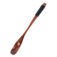 EXIU 2 Piece Wooden Coffee Spoons Tea Spoons Small Spoon Hand Craft Plam Wood Set N2