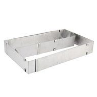 Stainless Steel Rectangle Mousse Ring Baking Tool Adjustable Telescopic Cake Separated Mold N4