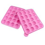 Dealglad Silicone Tray Pop Cake Stick Mould Lollipop Chocolate Party Cupcake Baking Mold (Smile) N6