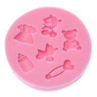 QINF DIY Baking 3D Cute Baby Wear Silicone Cake Soap Mold N2