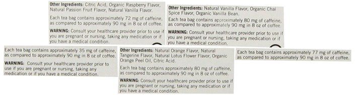 Yogi Tea Energy Tea 5 Flavor Variety Pack (Pack of 5) N3