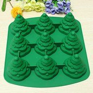 "3D Christmas Tree Cake Mould Silicone Cookie Chocolate Baking Mold" shopping N2