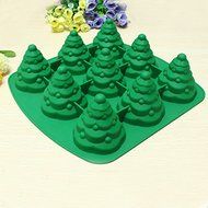 "3D Christmas Tree Cake Mould Silicone Cookie Chocolate Baking Mold" shopping N3