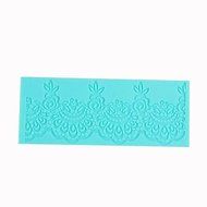 Tint Lace Sugar Craft Silicone Cake Mold Wave Flower Pattern