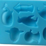 JLHua Dolphin Fish Molds for Hard Candy &amp; Chocolate Making Silicone Soap and Ice Cube Trays Party Buffet, Baking... N2