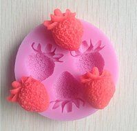 1pcs Strawberry Silicone Mold Soap,fondant Candle Molds,sugar Craft Tools, Chocolate Moulds,silicone Molds for...