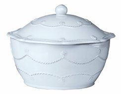Berry and Thread Covered Casserole - Small - Whitewash