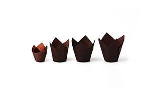 Tulip Disposable Baking Cup Small - Brown- 1.375''x2.25'' (Pack of 5000)