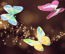 LeeQueen Edible Butterflies Cake Decorating Card Beautiful Butterfly Cake Variety Colors A Set Of 20(Random Distribution) N2