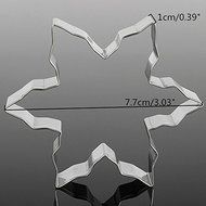 New Stainless Steel Star Snowflake Biscuit Cutter Cookie Fondant Cake Mould Icing Mold DIY Baking Tool N4