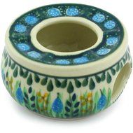 Polmedia Polish Pottery 2-inch Stoneware Mini Heater H6054G Hand Painted from Ceramika Artystyczna in Boleslawiec...