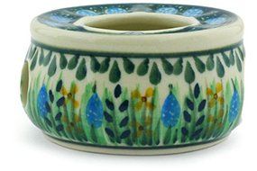 Polmedia Polish Pottery 2-inch Stoneware Mini Heater H6054G Hand Painted from Ceramika Artystyczna in Boleslawiec... N3