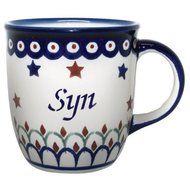 Polish Pottery 12oz Mug - SYN, SON