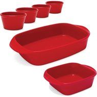 Chantal 6 Piece True Red Ceramic Classic Baking Set