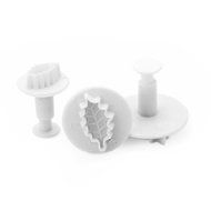 DUFUSTORE Fondant Cake Bread Decorating Sugarcraft Mold Cookie Plunger Cutters Tools Leaves