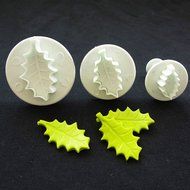 DUFUSTORE Fondant Cake Bread Decorating Sugarcraft Mold Cookie Plunger Cutters Tools Leaves N2