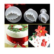 DUFUSTORE Fondant Cake Bread Decorating Sugarcraft Mold Cookie Plunger Cutters Tools Leaves N5