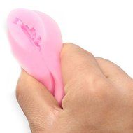 Lariy 1Pc 3D Rose Cake Mold Baking Fondant Silicone Mould DIY Cupcake Pastry Tools pink N2