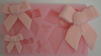 NY Cake Silicone Bows Mold for cake decorating fondant gum paste-5 Cavity