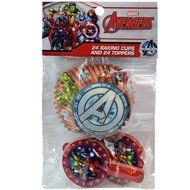 Marvel Avengers and Ultimate Spiderman 48 ct Baking Cups and Toppers N3