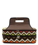 Chevron Print Casserole Carrier Brn